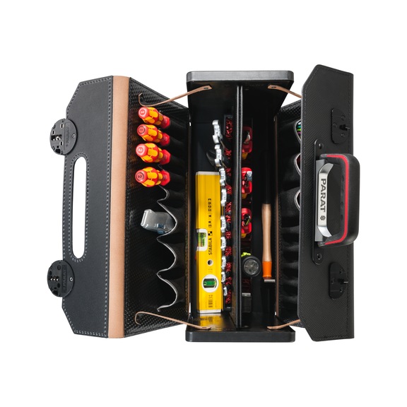 Sac à outils PARAT cuir/ABS 420x185x315 mm - Sacs à outils avec séparateur central