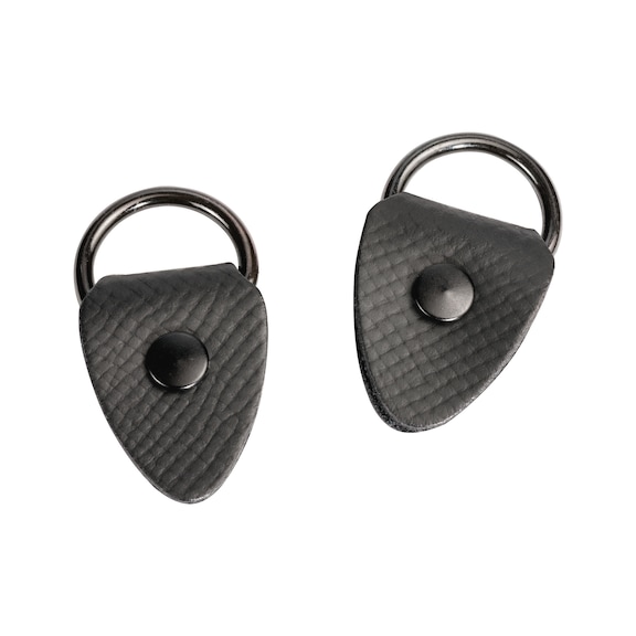 PARAT leather ring caps, black - Tool bag accessories
