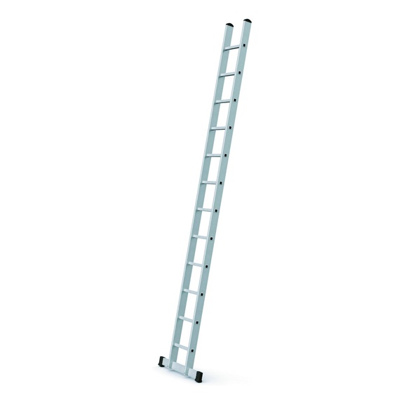 ZARGES rigid rung ladder Z 500, 12 rungs 350 mm x 3.61 m - Aluminium rung ladder, with stabiliser