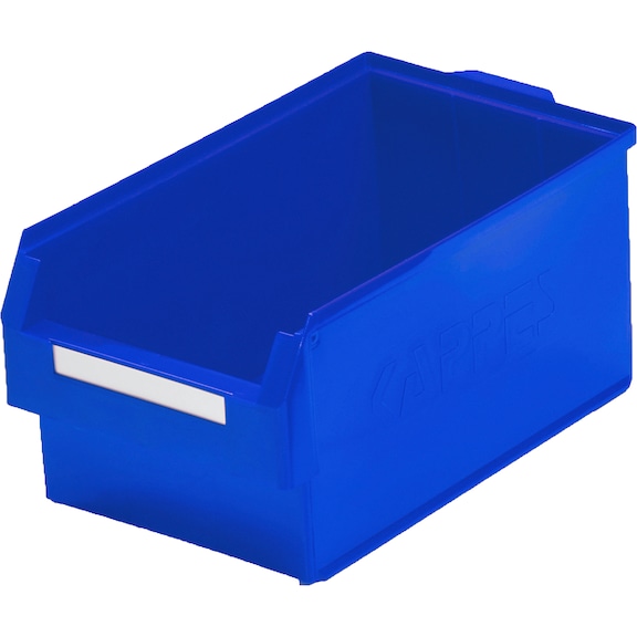 Průhledné skladovací krabice RASTERPLAN, velikost&nbsp;1, 500x300x250 mm, modré - Průhledná skladovací krabice