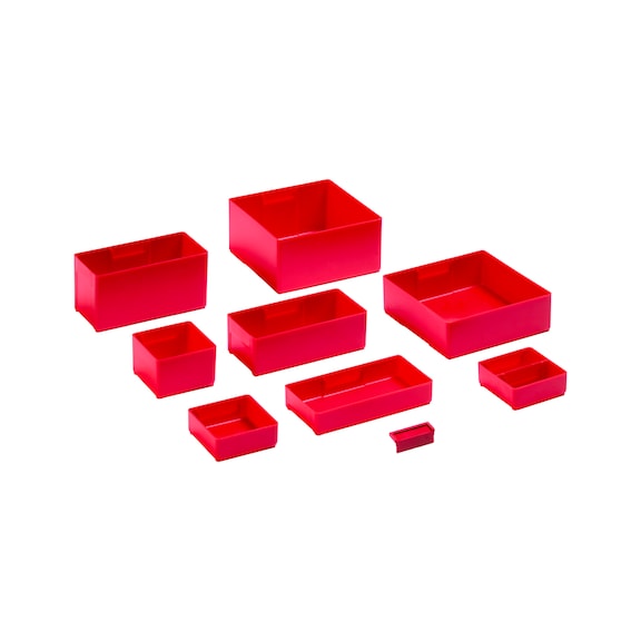 Juego de cajas insertables LISTA 9x9E (AnxFxAf) 150x150x71&nbsp;mm 6 unidades - Cajas insertables