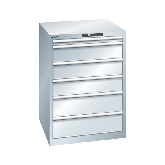 LISTA armoire à tiroirs 36x36E 1 000x717x725 mm verr. RFID 6 tiroirs 70.102.020 - Armoires à tiroirs