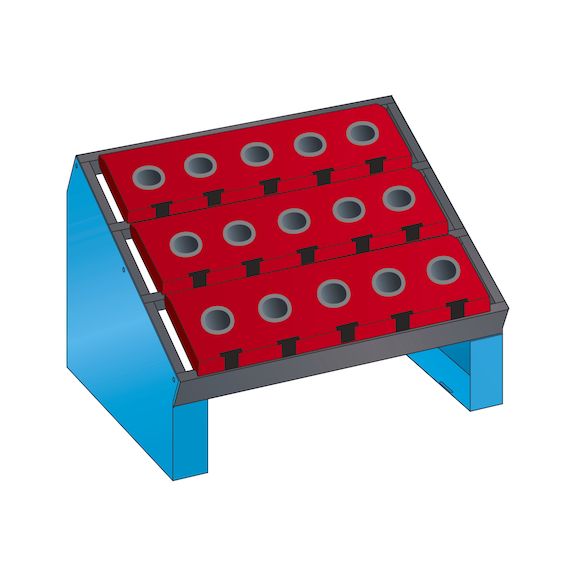 LISTA stojak narzędziowy stołowy NC 36x27E (SxGxW) 588x413x345mm ISO-SK 50 R5012 - Rama stołowa CNC