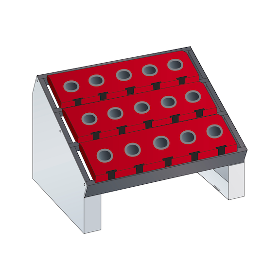 LISTA NC table stand 36x27E (WxDxH) 588x413x345mm ISO-SK 50 R7035 - CNC table frame