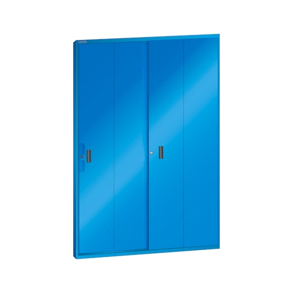 LISTA Sürgülü kapı L1006 raf taşıyıcı tasarımı (GxY) 2 x 850x2000 mm R5012 - Sürgülü kapı