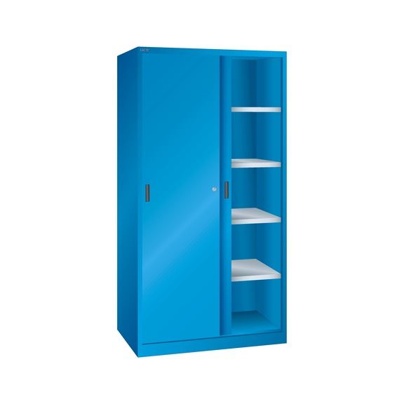 LISTA tolóajtós szekrény (SzéxMéxMa) 1000x580x1950 mm, KEY Lock R5012 - Tolóajtós szekrények
