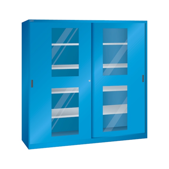LISTA tolóajtós szekrény (SzéxMéxMa) 2000x400x1950 mm, KEY Lock R5012 - Tolóajtós szekrények