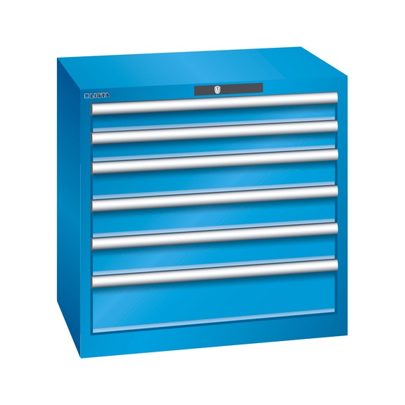 LISTA drawer cabinet 36x27E 700x717x572 mm RFID Lock R5012 with 6 drawers - Drawer cabinets