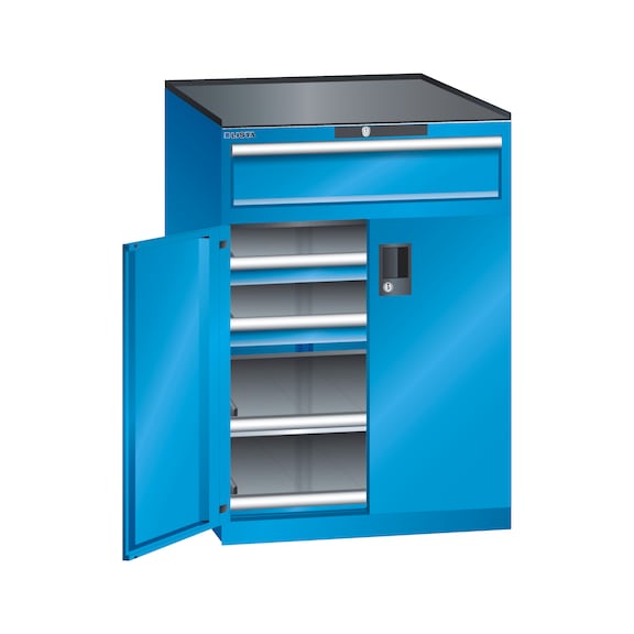 LISTA armoire tiroirs avec 3 tiroirs 36x36E 717 x 753 x 1020 mm verr. CODE R5012 - Armoires à tiroirs