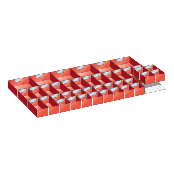 LISTA kit de boîte d'inserts 54x27E (l x P x DH) 918 x 459 x 50 mm 40 pièces - Ensemble de compartiments