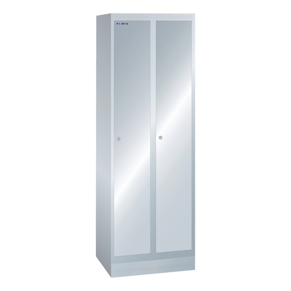 LISTA armoire 600 x 500 x 1800 mm 2 compartiments R7035 - Casier