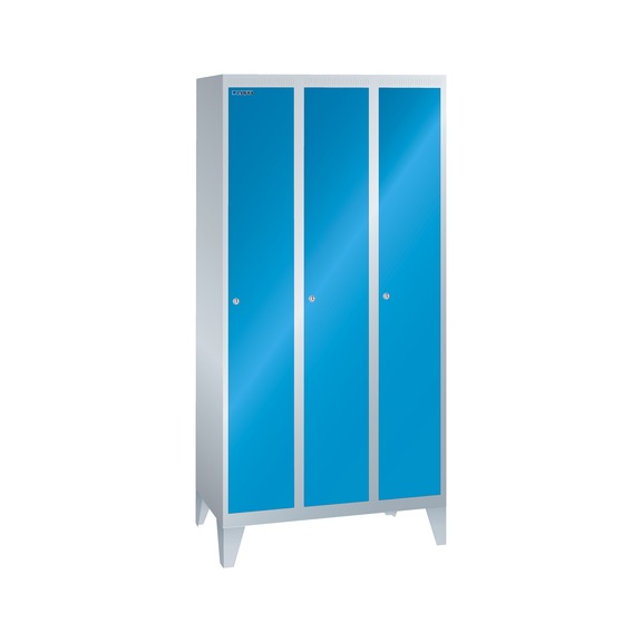 LISTA armoire, perforée, 900 x 500 x 1850 mm 3 compartiments R7035/R5012 - Casier