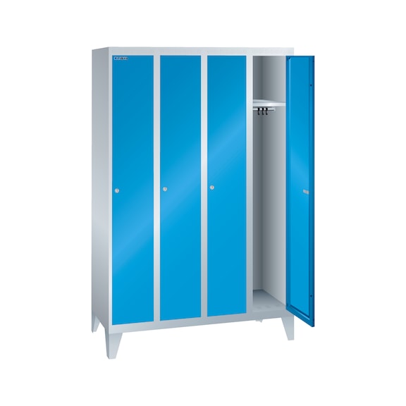 LISTA armoire, perforée 1200 x 500 x 1850 mm 4 compartiments R7035/R5012 - Casier