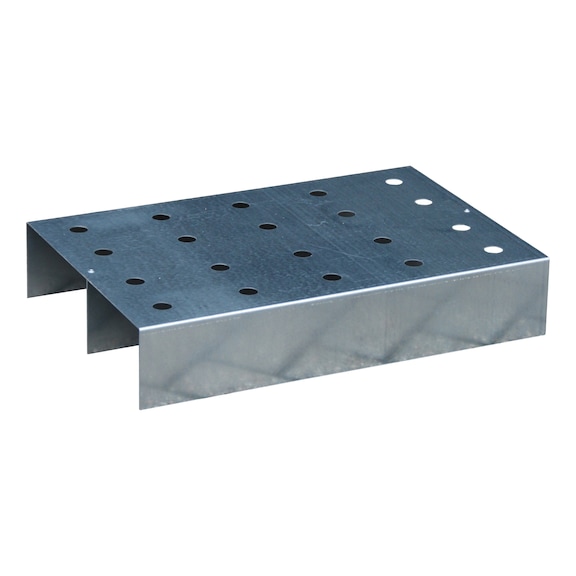 Tepsi için delikli metal ızgara, 588 x 388 x 112 mm - Küçük konteyner tepsileri için delikli metal levha ızgara