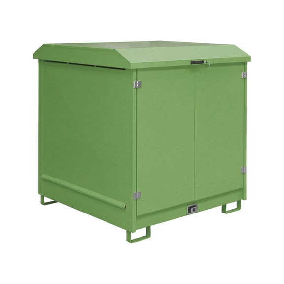 危险材料柜，铰链门，1437x1500x1557 毫米，用于 4 个 200 升的桶，颜色可选 - 危险材料仓库