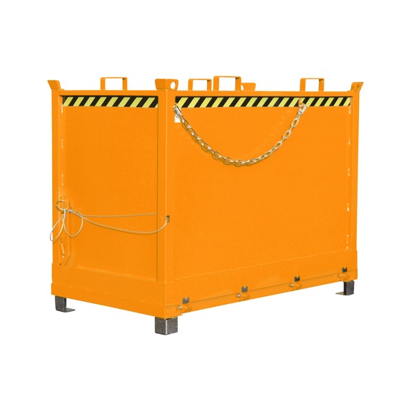 Container uitklapbodem type FB 2000 cap. 2,00 m³, LxBxH 1040x1845x1445 mm - Container met uitklapbare bodem
