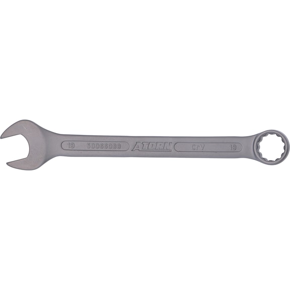 ATORN combination wrench 19 mm DIN 3113 A - Combination wrench (DIN 3113 A) with special coating