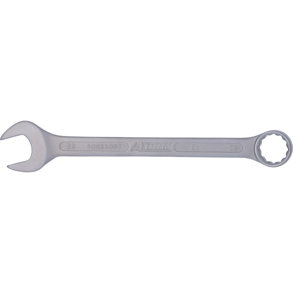 ATORN combination wrench 28 mm DIN 3113 A - Combination wrench (DIN 3113 A) with special coating