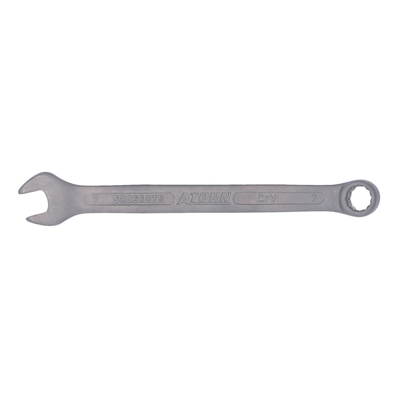 ATORN klucz płasko-oczkowy 7 mm DIN 3113 A - Klucz płasko-oczkowy (DIN 3113 A) z powłoką specjalną