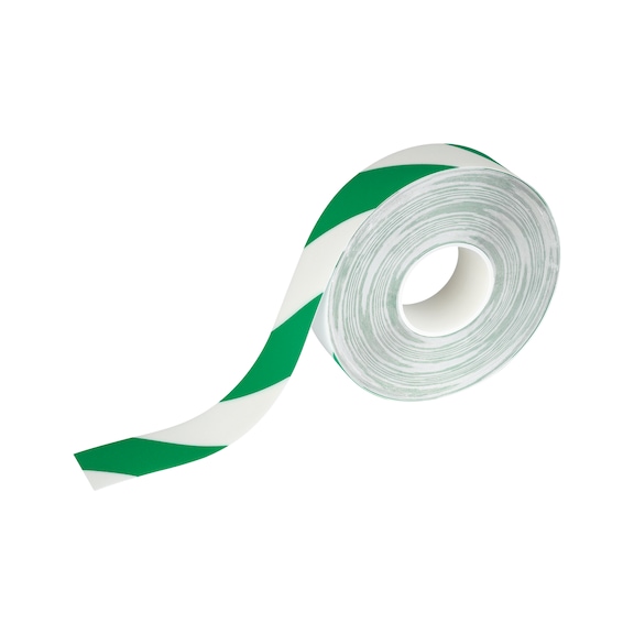 DURALINE Strong floor marking tape 30&nbsp;m x 50&nbsp;mm x 0.7&nbsp;mm, colour: green/white - Duraline Strong floor marking tape