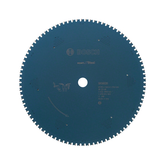 hoja de sierra circular Expert para acero 355x25,4x2,6 90 T