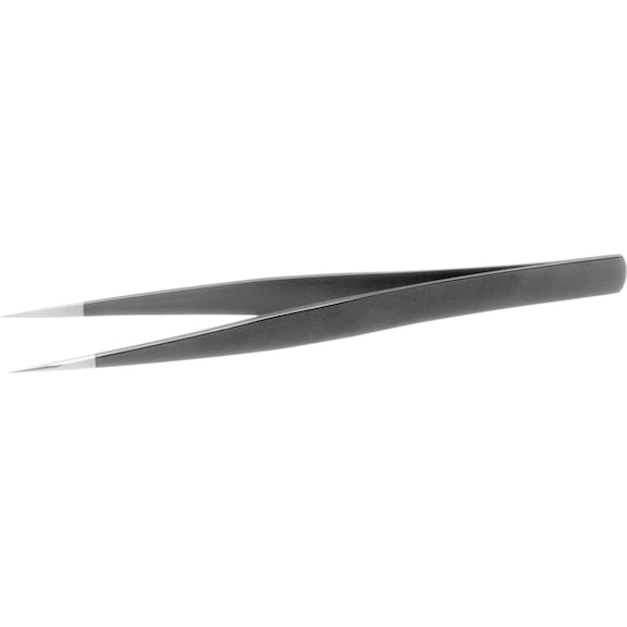 ATORN ESD tweezers pointed stable 130&nbsp;mm - Precision SMD tweezers with ESD coating
