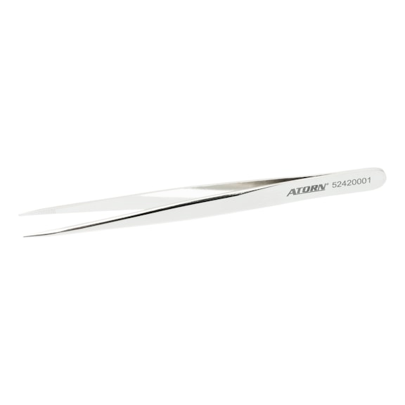 ATORN tweezers chrome-plated shape V 110&nbsp;mm - Universal tweezers with various tip shapes
