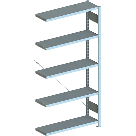 Shelf boltless rack, single-row - 1
