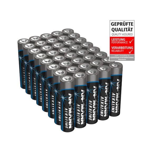 ANSMANN alkaline AAA-batterijen, verpakking à 40 stuks - Alkaline AAA batterijen
