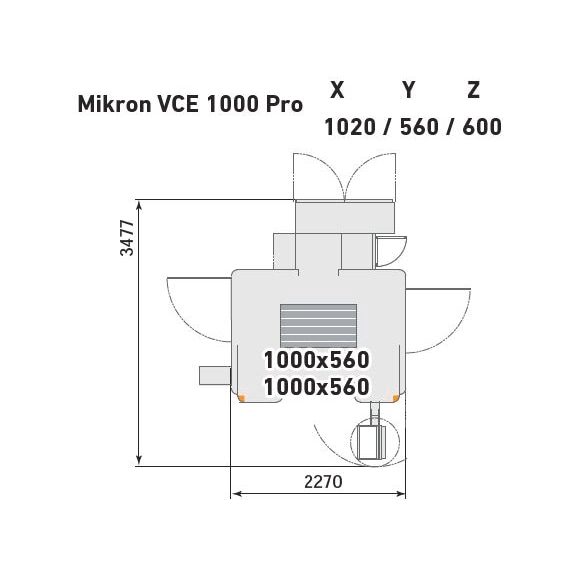 Mikron VCE 1000 Pro Fräsmaschine - Mikron VCE 1000 Pro Fräsmaschine