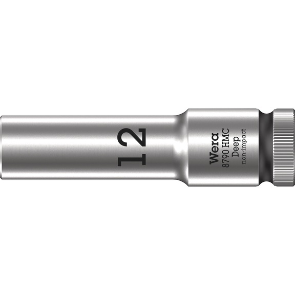 Nástrčný nástavec WERA, šestihran, 12&nbsp;mm, 1/2", DIN 3124, dlouhé provedení - Dlouhé nástavce nástrčných klíčů