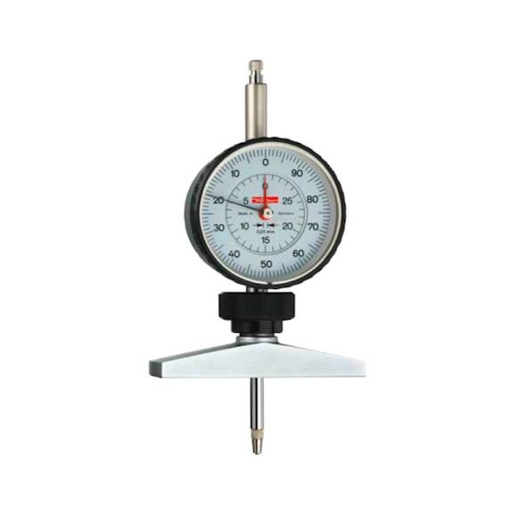 Depth gauge with dial 0.01&nbsp;mm scale interval, measuring depth 30&nbsp;mm - Depth measuring instrument
