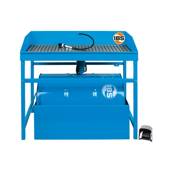 Part cleaning device with large work surface and high load-bearing capacity - 1
