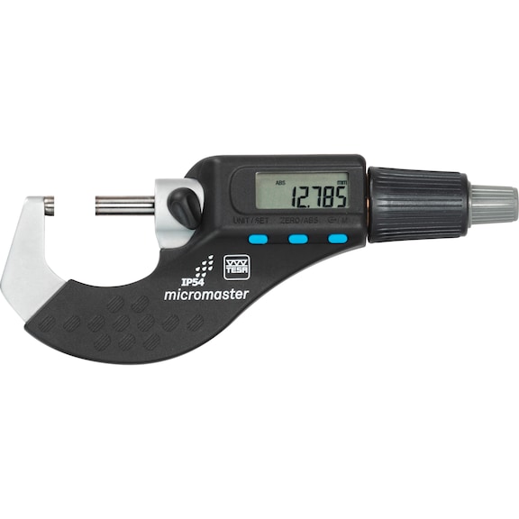 TESA MICROMASTER kengyeles mikrométer, 50–75&nbsp;mm, adatkimenet nélkül, IP54 - Elektronikus kengyeles mikrométer