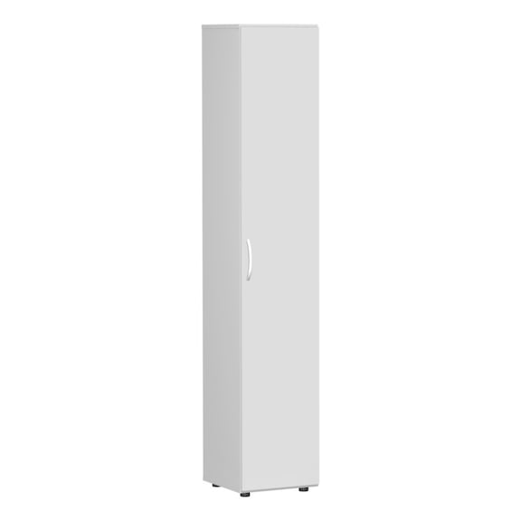 Hinged door cabinet with Support feet 400x420 light grey/light grey - Hinged-door cabinet with support feet, 1-leaf