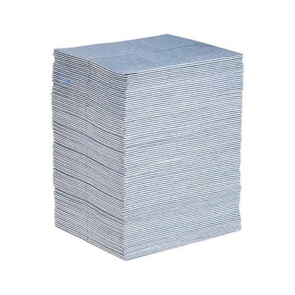 PIG absorbent mat, blue, BLU101, 38cm x 48cm, heavy-weight, 100 pc/dispenser box - Absorbent mat BLUE® – individual mats