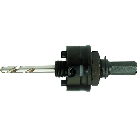 BAHCO 驱动轴，11.1 mm，适用于 32-210 mm 的孔锯，含中心钻 - 驱动轴，带 11.1 mm 六角驱动头