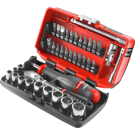 Socket wrench set, 38 pieces
