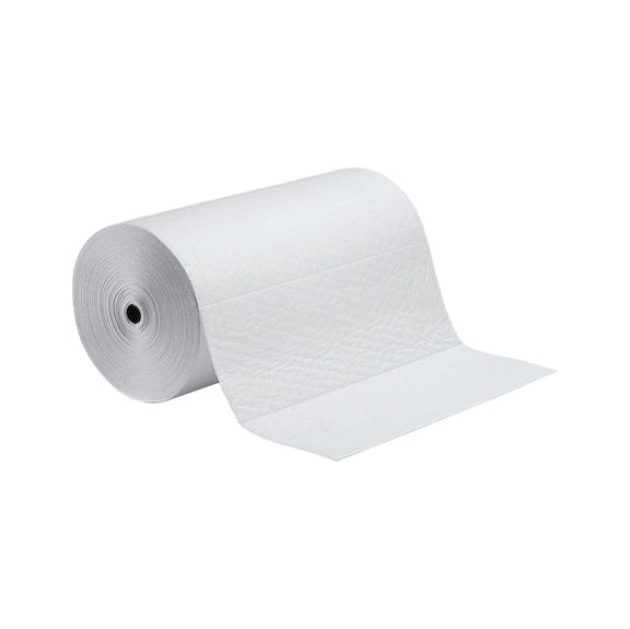 PIG oil-only absorbent roll, MAT401, 76 cm x 46 m, white, heavy-weight, 1 roll - Oil-Only absorbent mats&nbsp;- on roll, white
