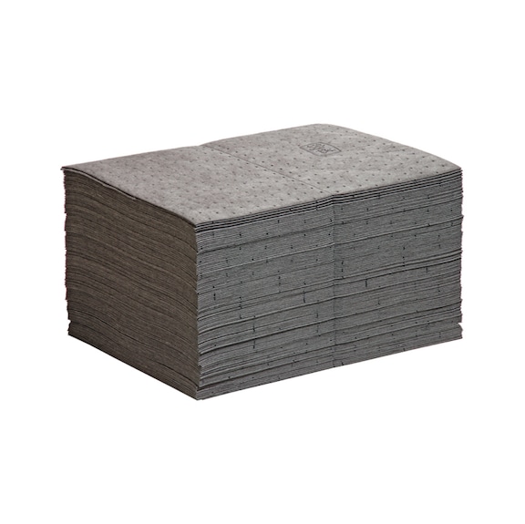 PIG universal absorbent mat MAT412, 38 cm x 51 cm, medium-weight, 125 pc/bag - Universal absorbent mat – individual mats in bag
