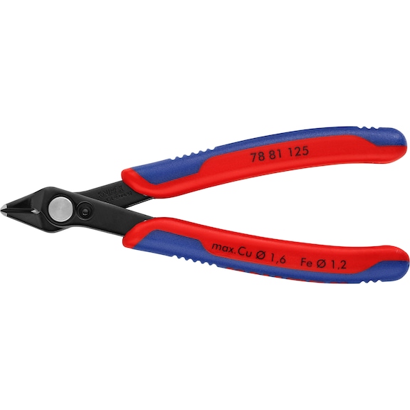 KNIPEX Electronic Super Knips 125 mm burnished with very small chamfer - Electronics Super-Knips