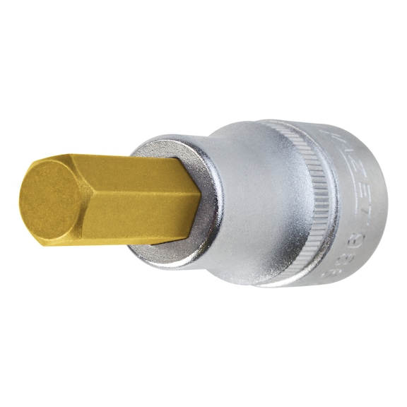 Embout de tournevis HAZET 5 mm TIN, avec empreinte 1/2 pouce - embout de tournevis