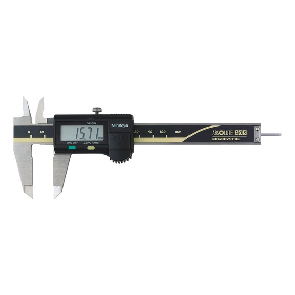 MITUTOYO Digimatic tolómérő, 0–100 mm, kerek mélységmérő - elektronikus zsebtolómérők