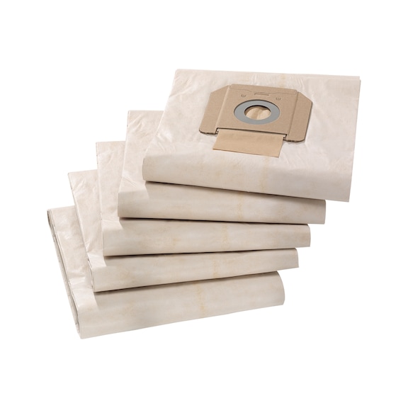 Papier-Filterbeutel, Staubklasse M, dreilagig, (5er-Pack)