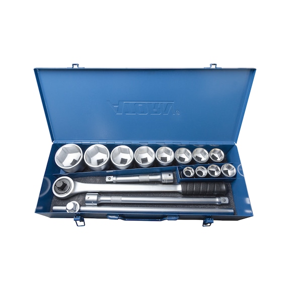 Socket wrench set, 16 pieces