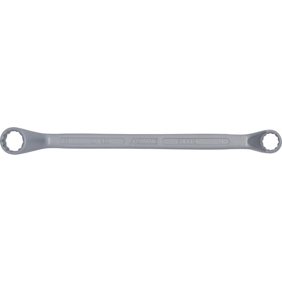 ATORN double-end box wrench 14 x 15 mm DIN 838 - Double ring wrench (DIN 838) with special surface