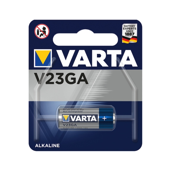 VARTA 特制电池，V 23 GA 型吸塑包 = 1 件 12 伏 38 毫安时 - V 23 GA 专用电池