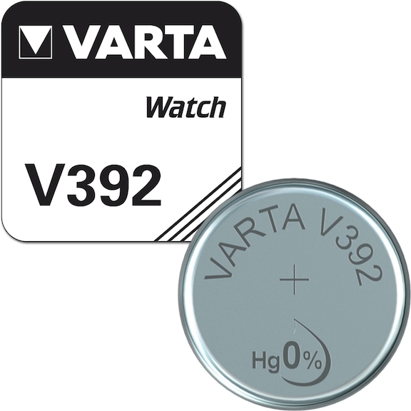 VARTA V 392 button cell 1.55 V/38 mAh in blister pack of 1 - V 392 button cell