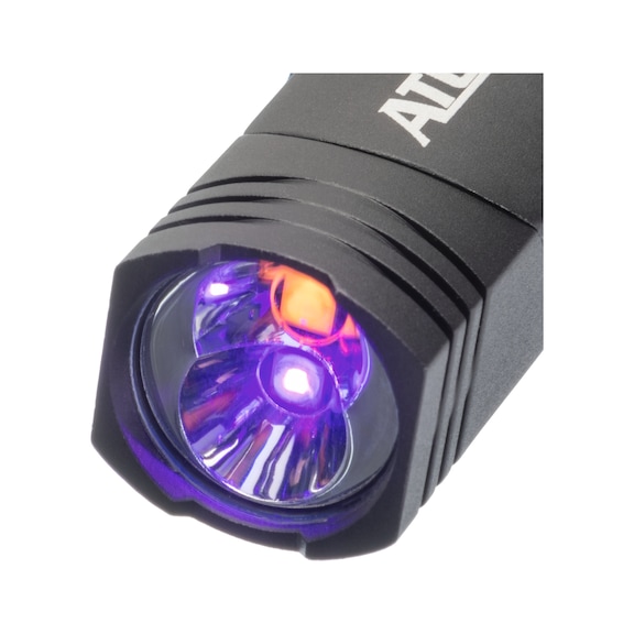 ATORN LED/UV Inspektionslampe mit Batterie - LED Inspektionslampe mit zusätzlichem UV-Prüflicht