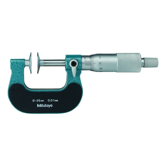 MITUTOYO micromètre à coupelles, avec coupelles en acier trempé, 25–50 mm - Micromètre
